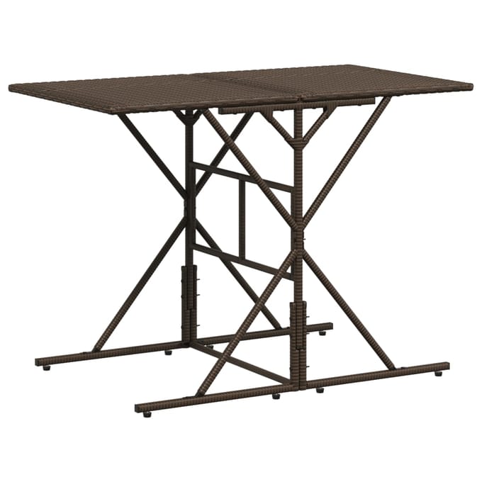 vidaXL - 7-delige - Tuinset - met - kussens - poly - rattan - bruin