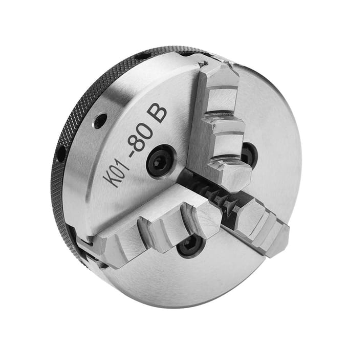 SANOU K0180B 3-klauw Handmatige Zelfcentrerende Draaibankklauwplaat 80mm Diameter