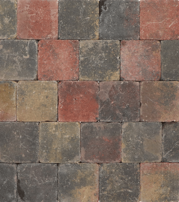 Trommelstenen of koppelstones bont 20x20x6cm (m2)