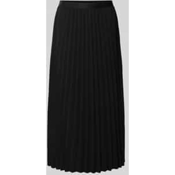 Soepele plissérok met viscose voering