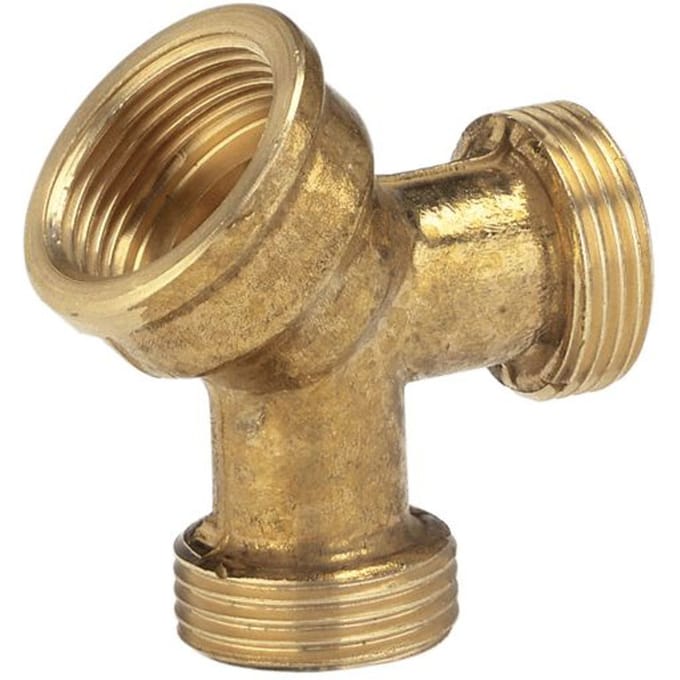 GARDENA 07155-20 Messing 2-voudige splitser 24,2 mm (3/4) binnendraad, 26,44 mm (3/4) buitendraad, 26,44 mm (3/4) buitendraad