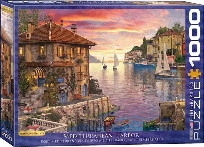 Eurographics - Mediterrane Haven - Dominic Davison - 1000 stukjes 68×48cm (b×h) - Legpuzzel