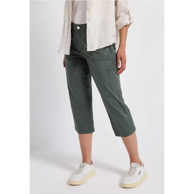 3/4 satijnen broek met zakken