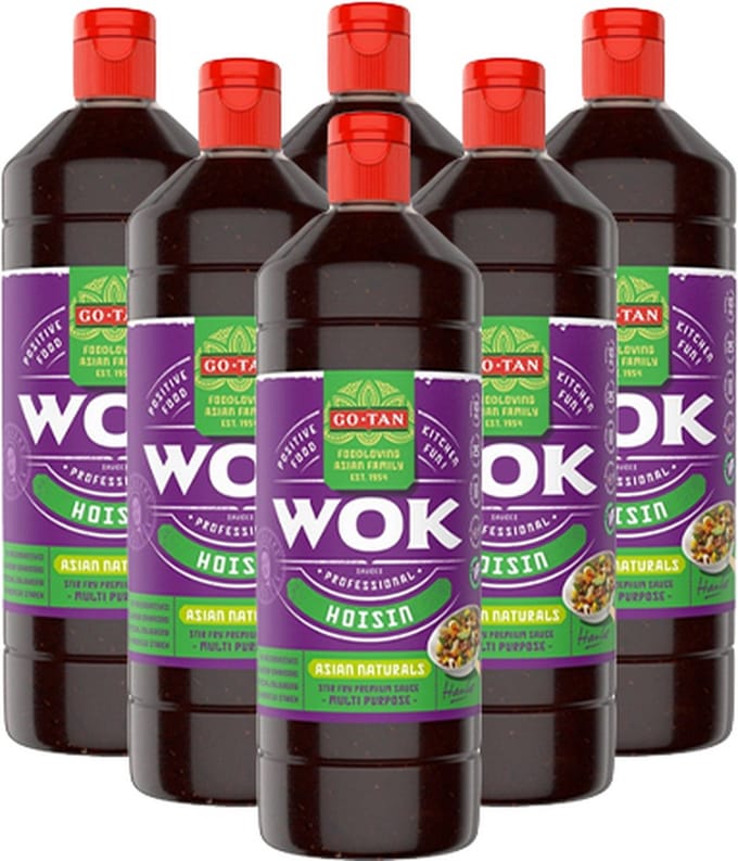 Go-tan - Woksaus Hoisin - 6x 1ltr
