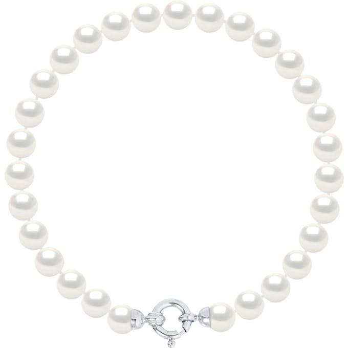 Armband Gekweekte Parels Zoetwater 6-7mm White Luxury White Gold Clasp