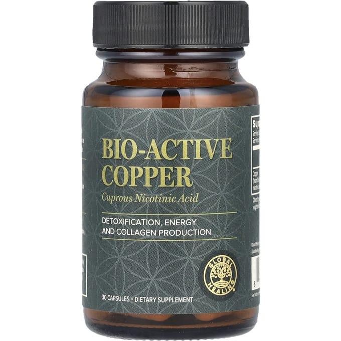 Bio-actief Koper, 30 Capsules (0,9 mg per capsule)