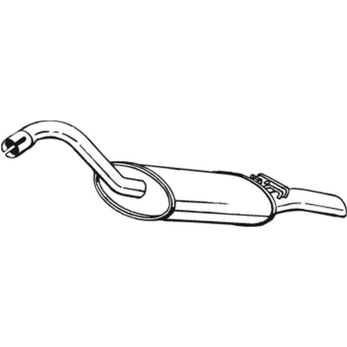 Geluiddemper achter BOSAL 105-017