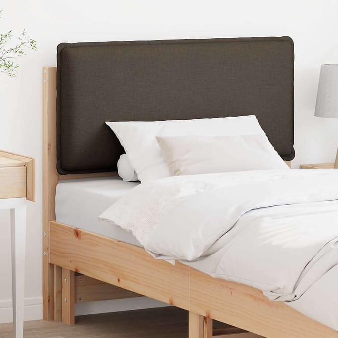 vidaXL - Gestoffeerd - hoofdbord - Natuurlijk - en - Licht - Grijs - 80 - cm