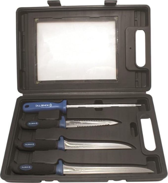 Kinetic Pro Fillet Kit - Fileermessen Set - Zwart