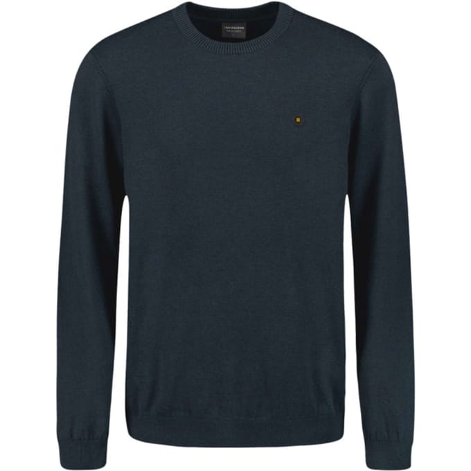 No Excess Pullover crewneck 2 coloured melang night
