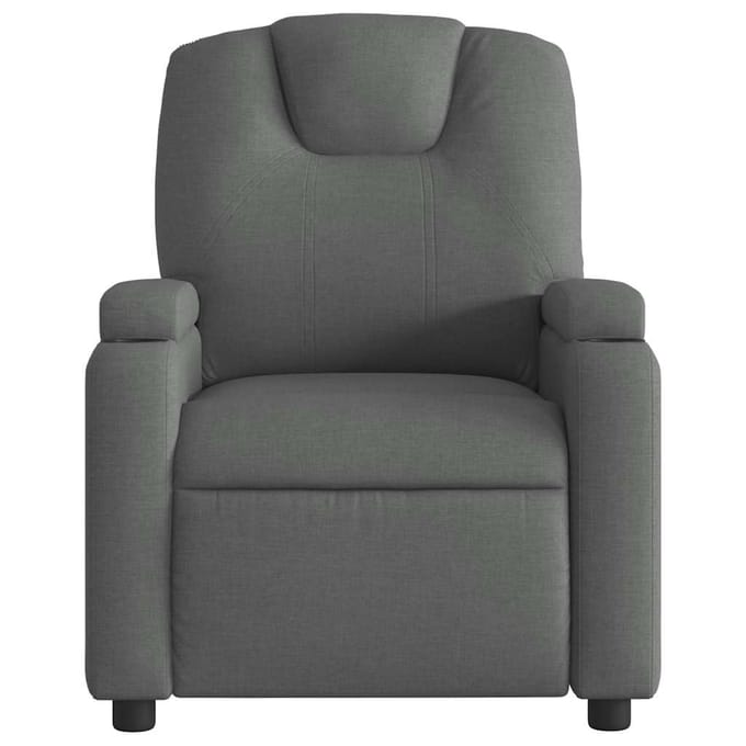 vidaXL - Relaxfauteuil - Donkergrijze - Stof