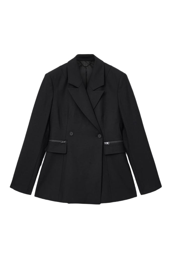 AllSaints Mimmie Blazer Black Größe: 2 | Blazer Outlet | Damen | Schwarz