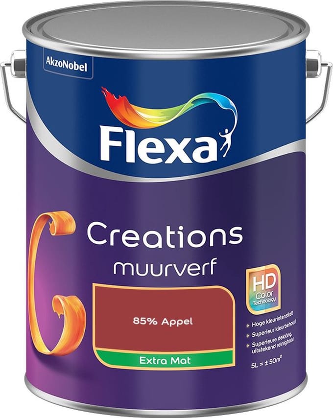 Flexa - Creations Muurverf Extra Mat - 85% Appel - Mengverf - 5 L