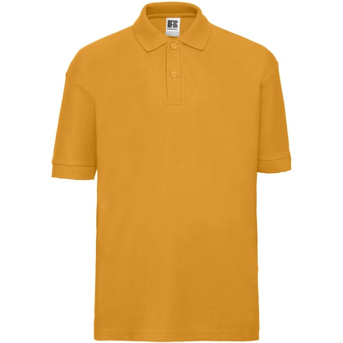 Russell Poloshirt van katoen voor kinderen (Goud)