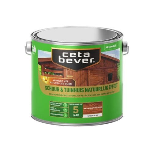 Cetabever - Schuur & Tuinhuis Natuurlijk Effect - Natuurlijk Douglas - 2,5 L