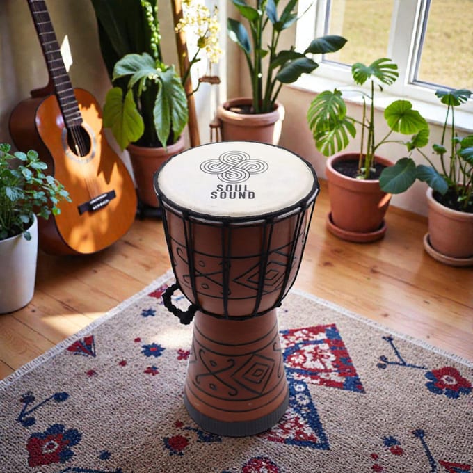 Kleine Pro Djembe Trommel - Soul Sound(laag) 30 cm