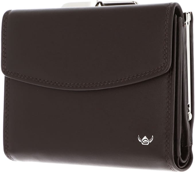Golden Head Leren portemonnee Polo RFID Protect Bügelbörse 2123 Dunkelbraun donkerbruin