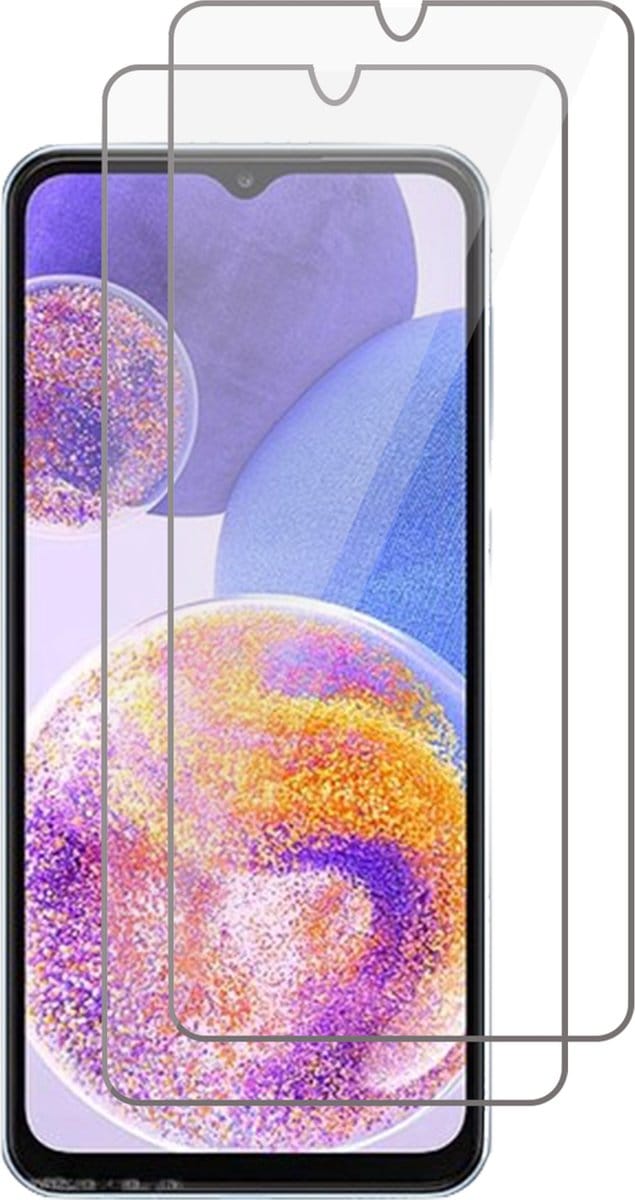 Screenprotector geschikt voor Samsung A23 / M13 / M23 - 2x Gehard Glas Beschermglas Tempered Glass Screen Protector