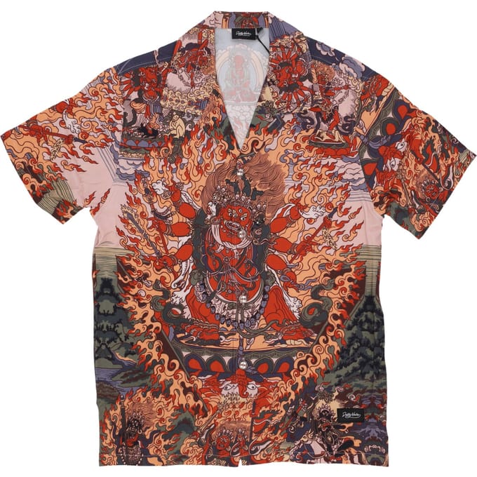 Shirt Sleeve Short Man Hayagriva Bowling Shirt Multi