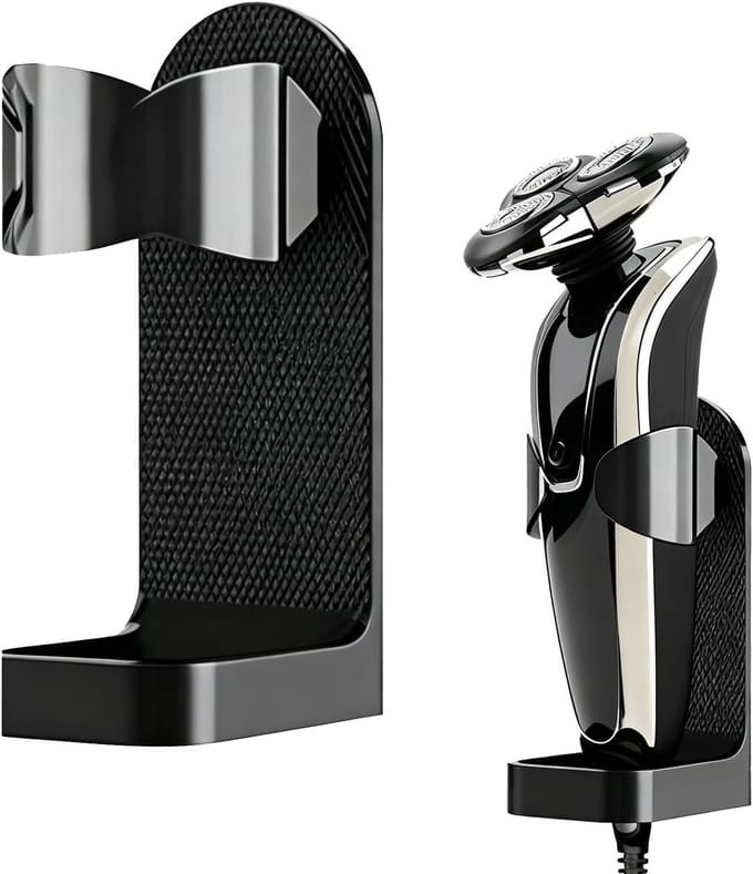 Praktische Wandbeugel voor Scheermesjes, Douche Scheermes Houder, Badkamer Accessoire (Zwart)