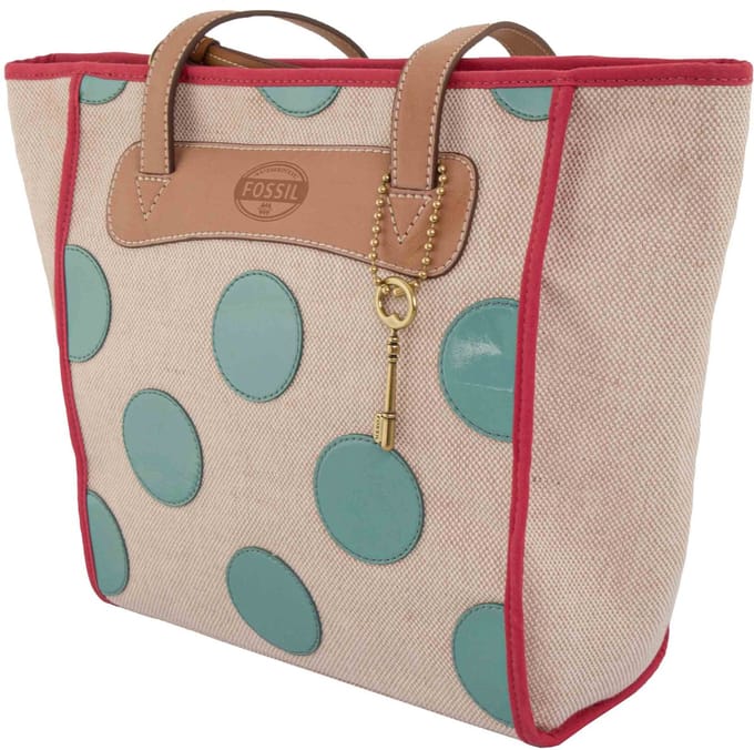 Handtas Fossil Wmns Schoudertas Key-per Crossbody Aqua Beige - UNI