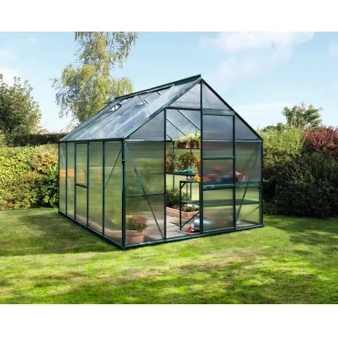 Vitavia Tuinkas Meridian 1 8300 - Polycarbonaat 4mm - Smaragd - 257x321x232cm