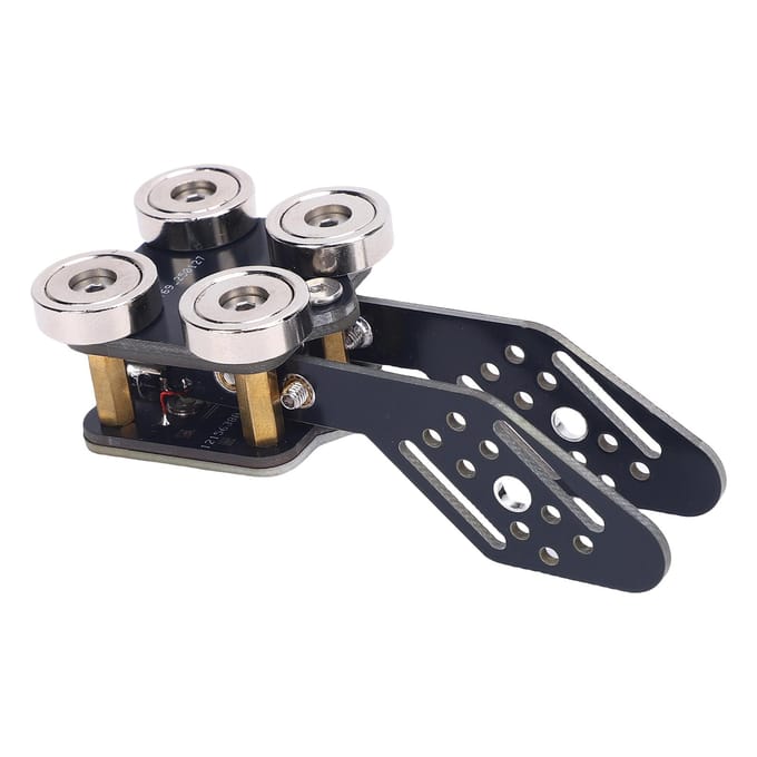 CW Keyer Automatische Trainer PCB 4 Nd Magneetvoeten Dubbele Peddel Automatische Morsecode Sleutel black