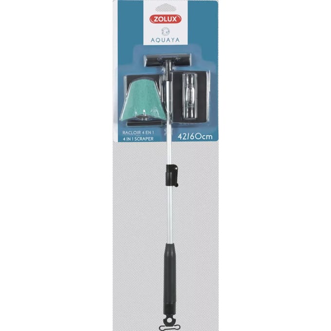 4-in-1 telescopische aquariumschraper Zolux