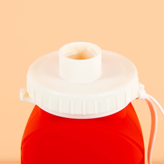 Opvouwbare waterfles - Rood van Fisura