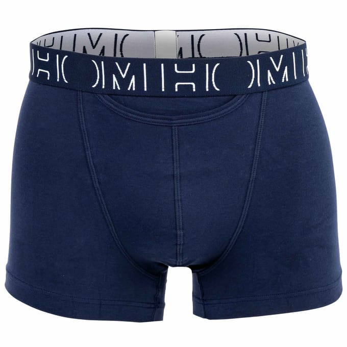 HOM - Boxerlines#2 - Boxer Briefs HO1 (2-pack) - Heren boxer met horizontale gulp - Navy/Kobaltblauw - Maat S