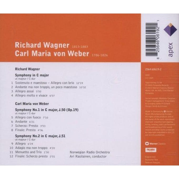 Wagner/Weber - Klassiek - CD