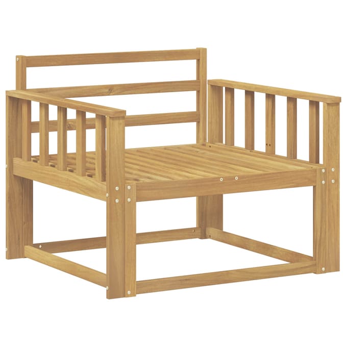 vidaXL Buiten Midden Sofa Massief Acaciahout Wit