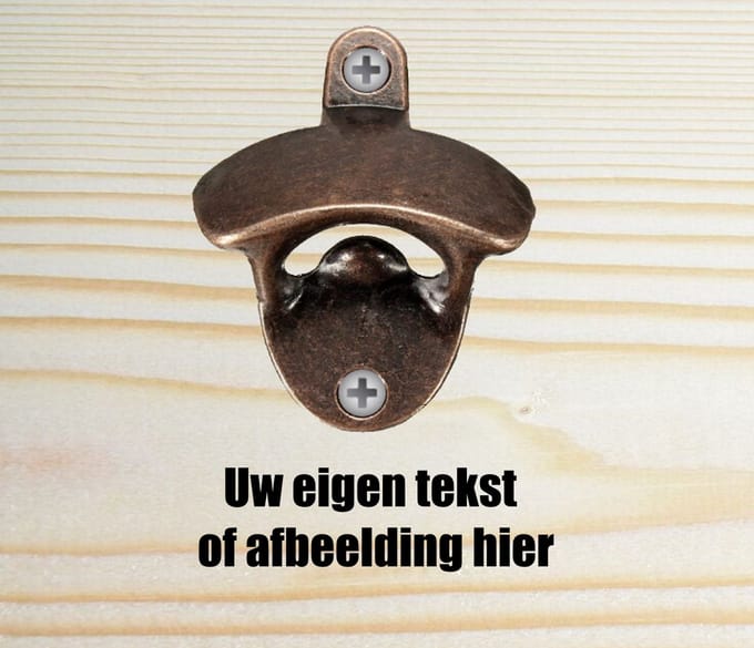 Gepersonaliseerde wand Bier opener - fles opener