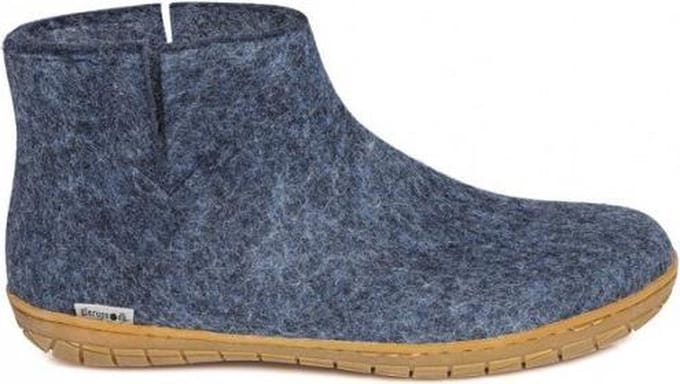 Glerups indoor laars van wolvilt met rubber zool - unisex - maat 36