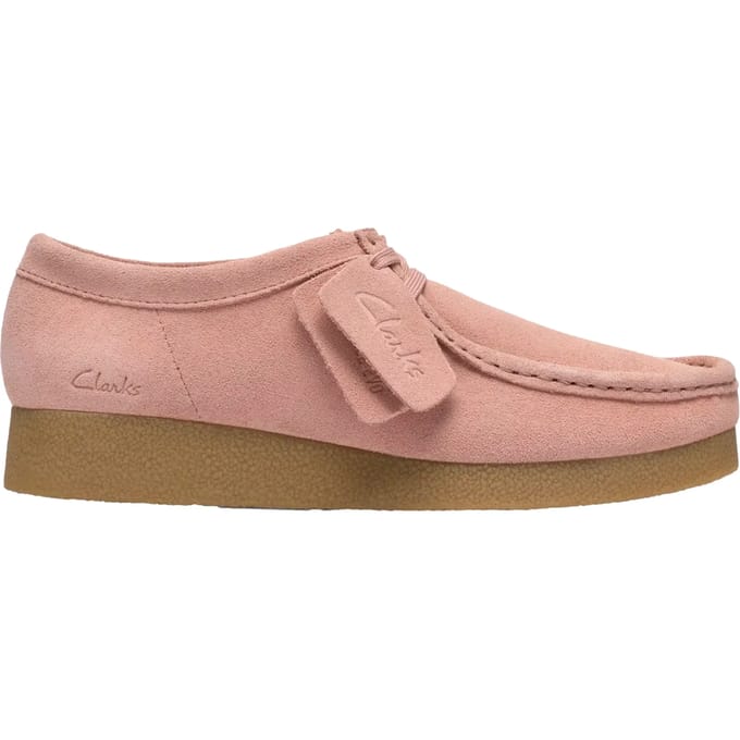 CLARKS WallabeeEVOSh Dames Veterschoenen - Light Pink Suede