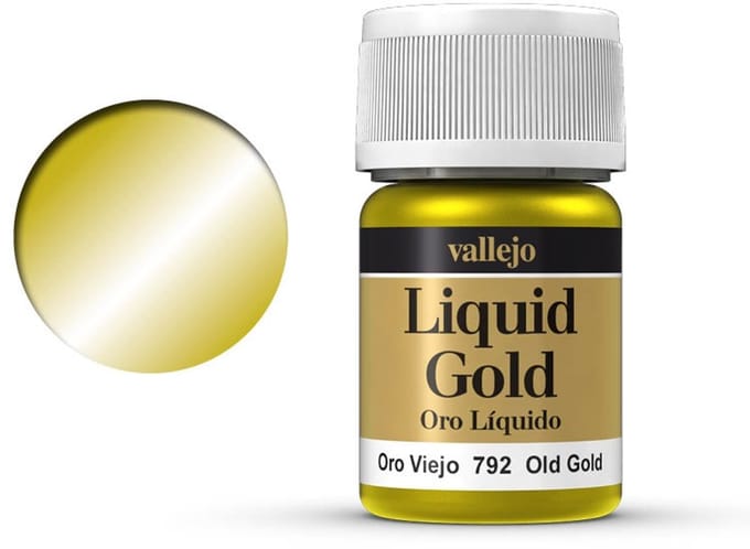 Vallejo Hobbyverf - 70792 Liquid Old Gold Verf potje - 35 ml