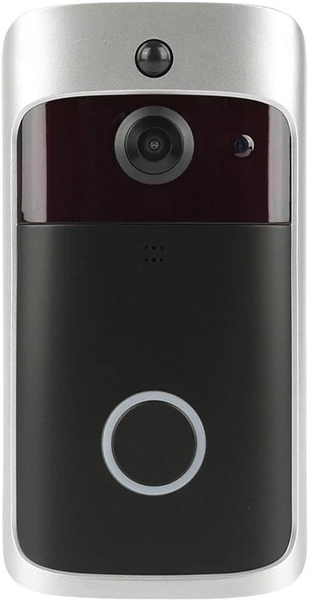 Slimme Deurbel Camera - WIFI Deurtelefoon - Huisbeveiliging - Bewegingsdetectie - 166° Groothoek - Zwart