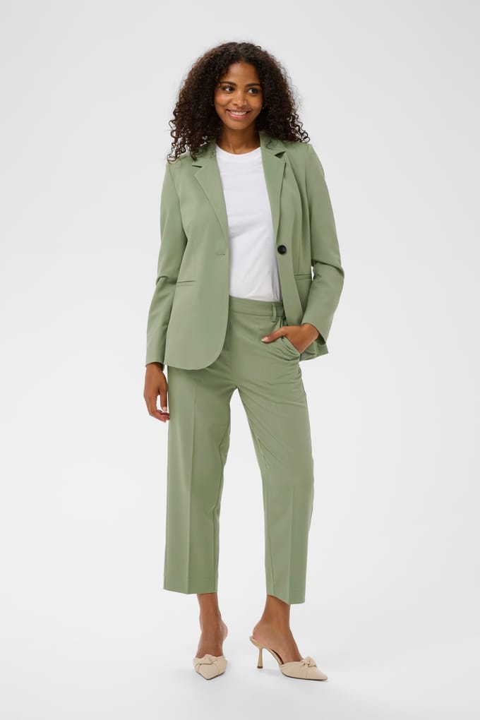 Damesbroek met hoge taille KAFFE Sakura Cropped