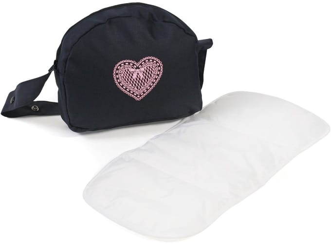Bayer Chic 2000 - Poppen Luiertas - Melange Navy Grijs