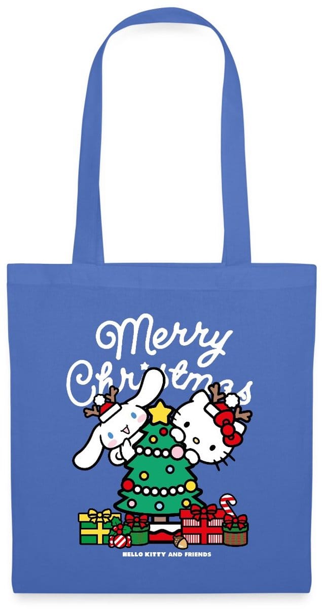 Hello Kitty En Cinnamoroll Kerstontwerp Tas Van Stof Schoudertas