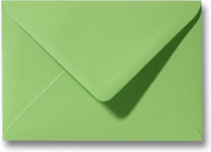 Envelop 12 x 18 Appelgroen, 60 stuks