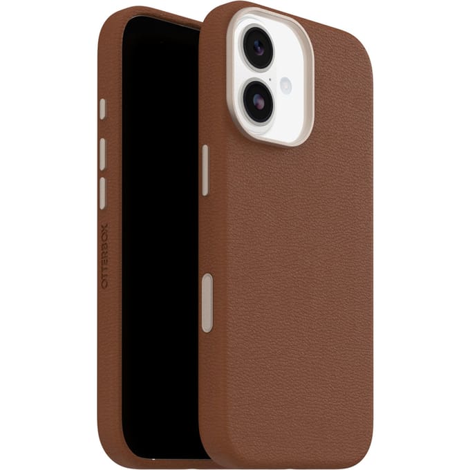 OtterBox Symmetry Cactus leren Backcover met MagSafe voor de Apple iPhone 17 - Desert Sadle