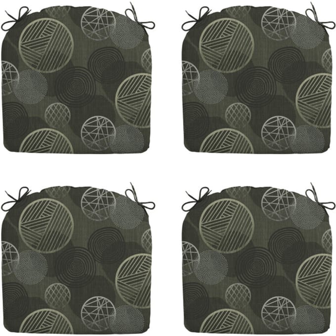 Madison - Zitkussen Circle green - Ca. 46x48 cm - Set van 4