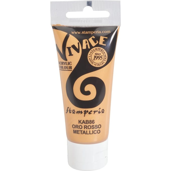 Stamperia Vivace Paint - Metallic Red