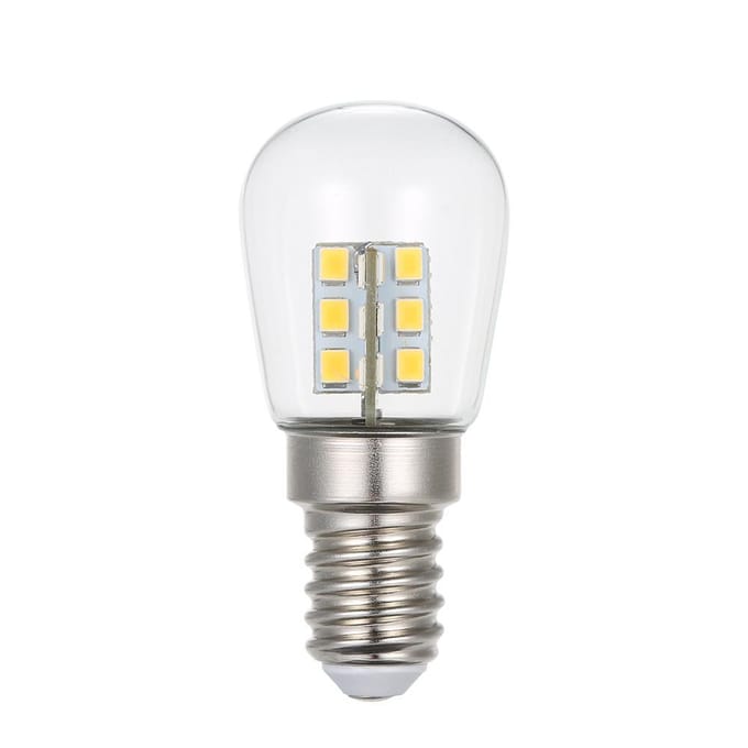 AC110V/220V LED Mini Koelkastlamp Koelkastlamp E14 Lampvoet Fittinghouder SMD2835 AC220V wit