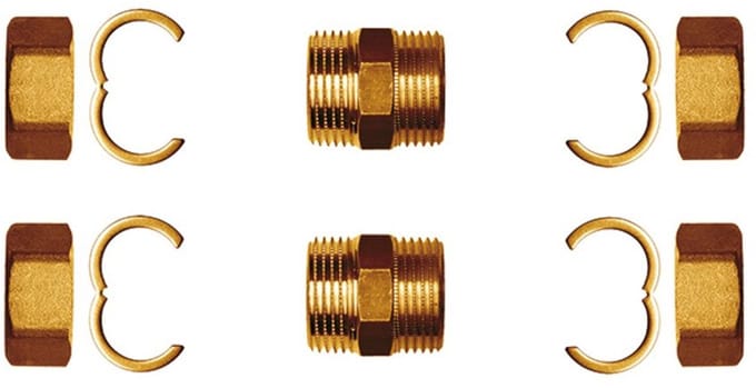 Flamco FixLock Verbindingsset voor golfbuis DN 16, M46104.1FL