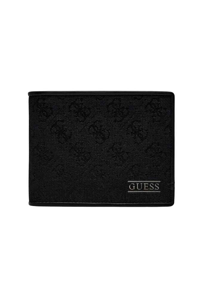 GUESS portemonnee Boston Bifold Wallet Dark Black zwart