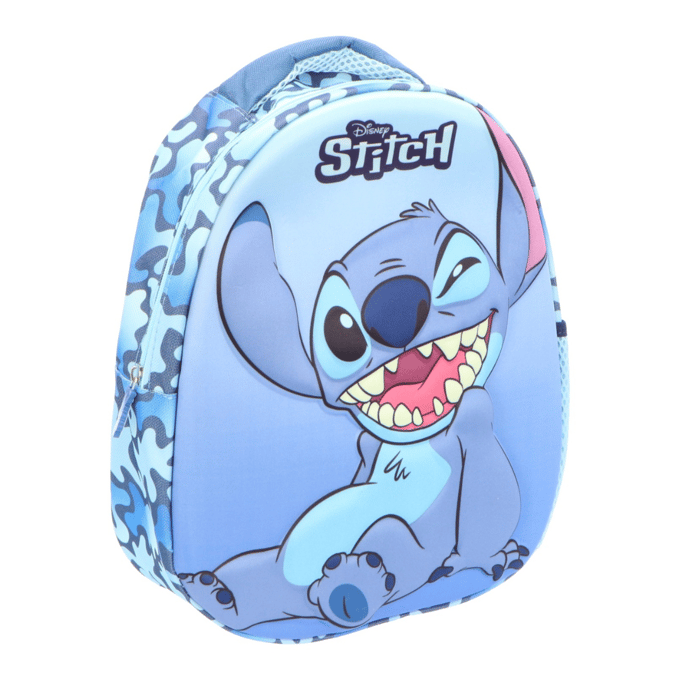 Lilo & Stitch 3D Rugzak Eivormig - Schooltas - Polyester - Blauw