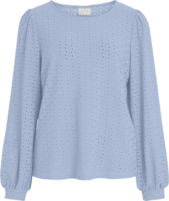VILA - VISANIANA NEW L/S CUFF TOP/SU/I/PB - Dames - Blouses