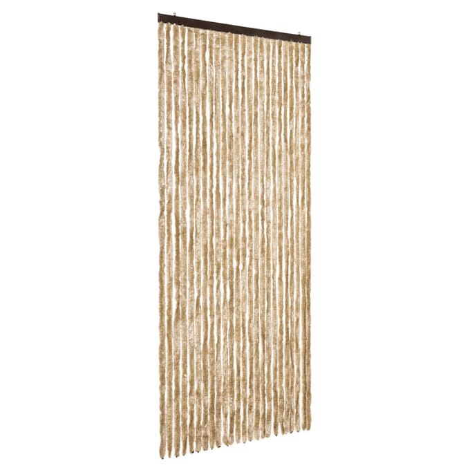 vidaXL - Vliegengordijn - 100x200 - cm - chenille - beige